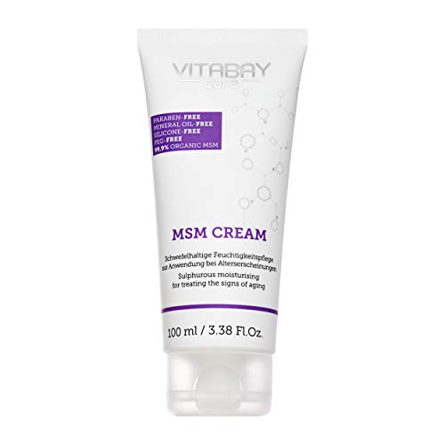 Vitabay MSM Creme extra stark 100 ml • 99,9% natürliches MSM • Hautpflege mit organischem...