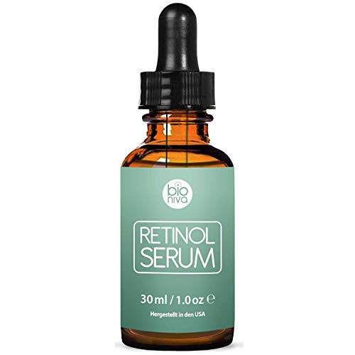 Bioniva Retinol Liposomen Liefersystem mit Vitamin C & Vegan Hyaluronsäure - Anti-Aging Lift Serum,...