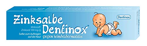 Dentinox Zinksalbe gegen Windeldermatitis - rasche, milde Wundheilung - Wundsalbe, Zinksalbe für...