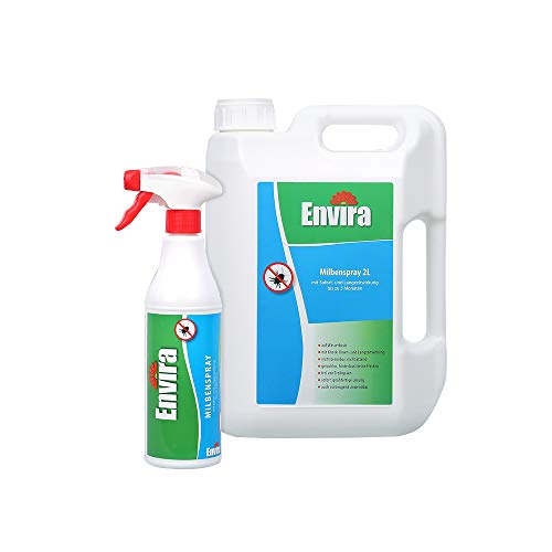 Envira Milben-Spray - Anti-Milben-Mittel Mit Langzeitwirkung - Geruchlos & Auf Wasserbasis - 500 ml...