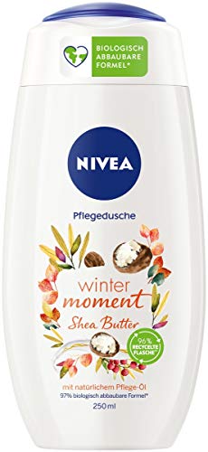 NIVEA Winter Moment Shea Pflegedusche (250 ml), winterliches Duschgel mit dem Duft von Shea Butter,...
