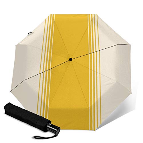 Hochwertiger winddichter Regenschirm, Ringelblumen-Creme, vertikaler Farbverlauf, faltbar,...