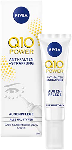 NIVEA Q10 Power Anti-Falten + Straffung Augenpflege für jünger aussehende Haut im 1er Pack (1 x 15...