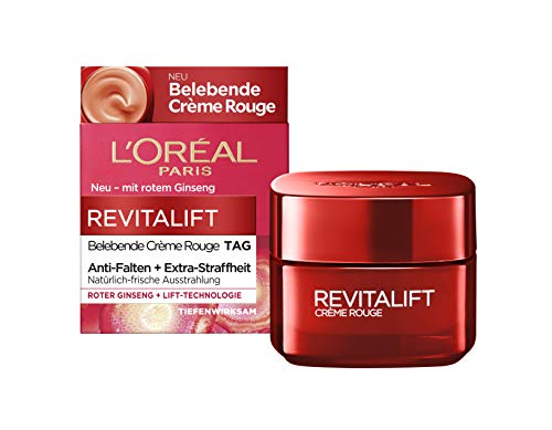 L'Oréal Paris Tagespflege, Revitalift Belebende Crème Rouge, Anti-Aging Gesichtspflege,...