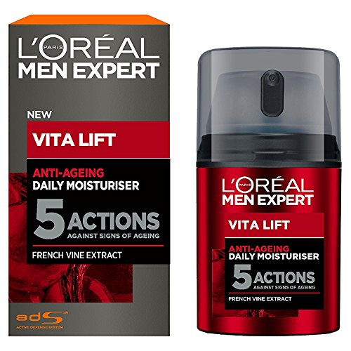 L'Oréal Men Vita Lift 5 Anti Age Total, Feuchtigkeitspflege Männer, Anti Aging Creme, 1er Pack (1...