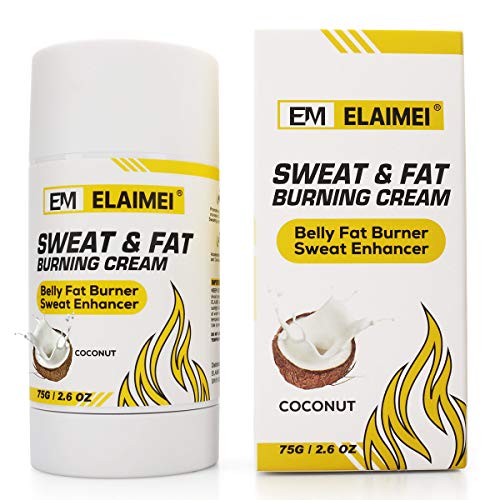 Hot Cream, Anti Cellulite SchweißCreme Workout Enhancer, Bauchfettverbrennung KokosöL HeißE Creme...