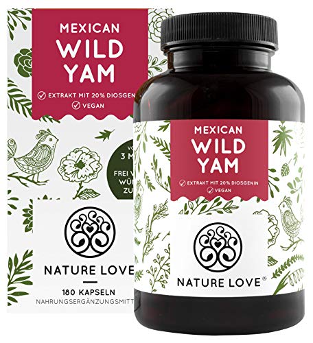 NATURE LOVE® Wild Yam Kapseln - Vergleichssieger 2020* - Original Mexican Wild Yamswurzel -...